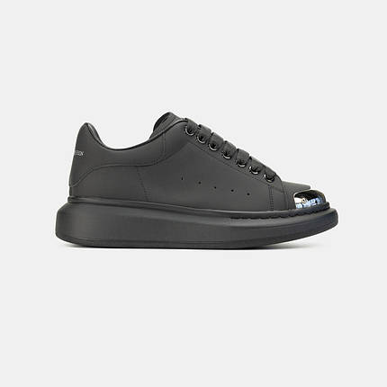 Жіночі Кросівки Alexander McQueen Metal Black / Александр Макквін Метал Чорні, фото 1
