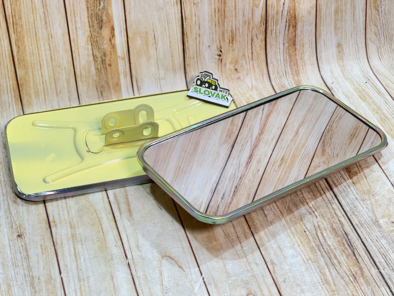 Зеркало зовнішнє ЗІЛ 130 плоске 300х150 (Металічний корпус), фото 1