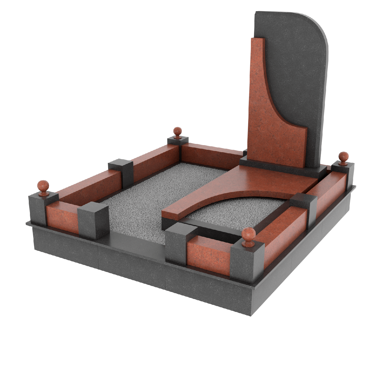 Меморіальний комплекс із граніту МК-18, фото 1