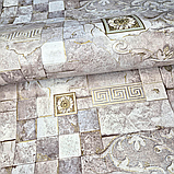 Шпалери вінілові 10.05 × 0.53 м Слов’янські шпалери 5792-06, пудрові для спальні, кімнати, кухні, вітальні, коридору, фото 2