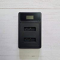 Зарядний пристрій USB для 2 акумуляторів Sony NP-BX1 LCD Intelligent