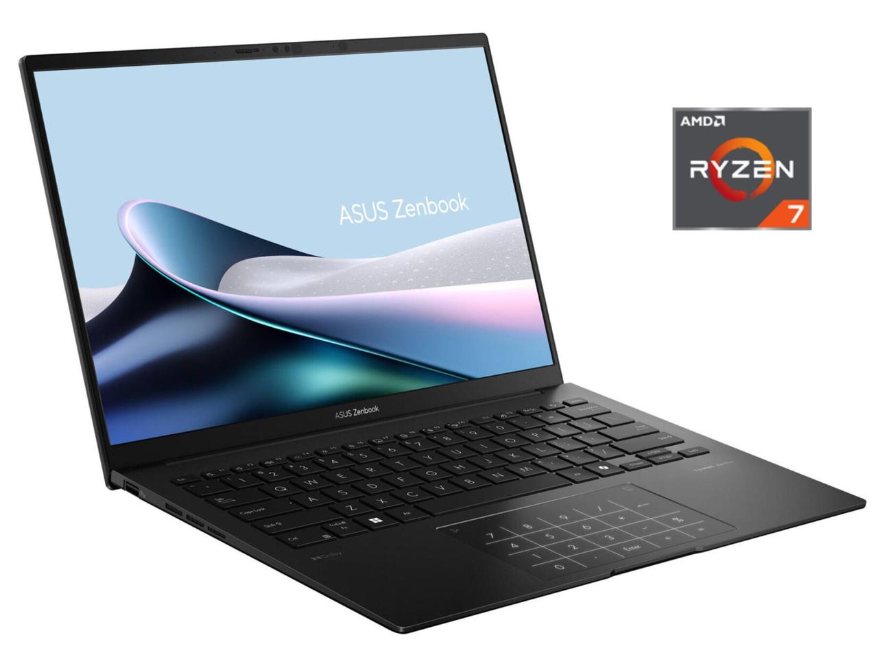 Ультрабук Asus Zenbook 14 OLED UM3406HA-WS74T/ 14" 1920x1200 O Touch/ Ryzen 7 8840HS/ 16GB RAM/ 512GB SSD/ Radeon 780M