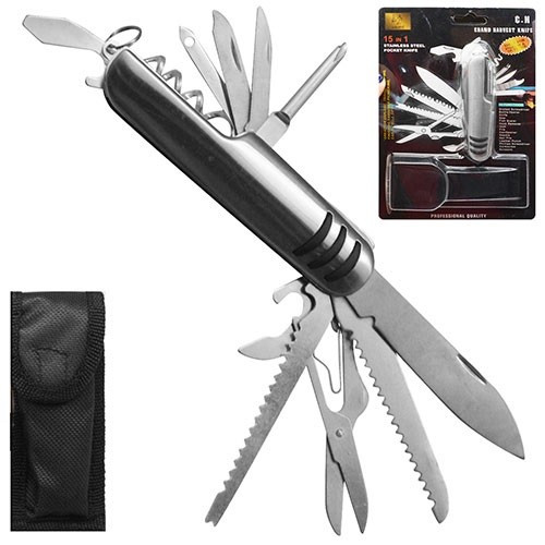 Мультитул 15в1 9см R87540 неіржавіюча сталь