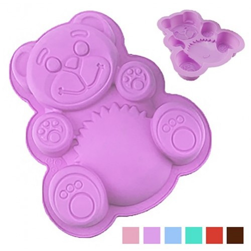 Форма силіконова для випічки та желе Ведмедик 17*15*3см MH-3037