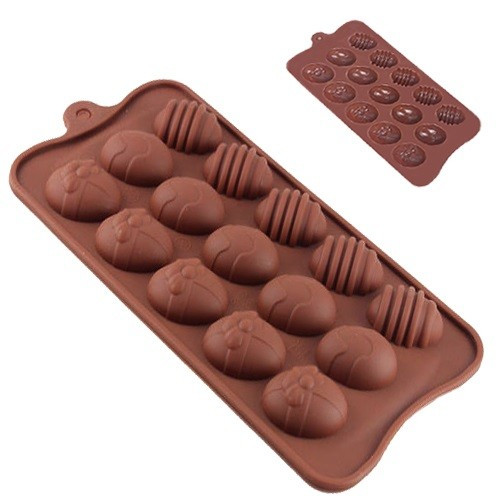 Форма силіконова для цукерок випічки та льоду Великодня 15шт/л 22х10.5х2см MH-3388