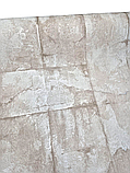Вінілові шпалери 10.05 × 1.06 м Слов'янські шпалери 1576-01, бежево-сірі під бетон для вітальні, спальні, кухні, коридору, фото 3