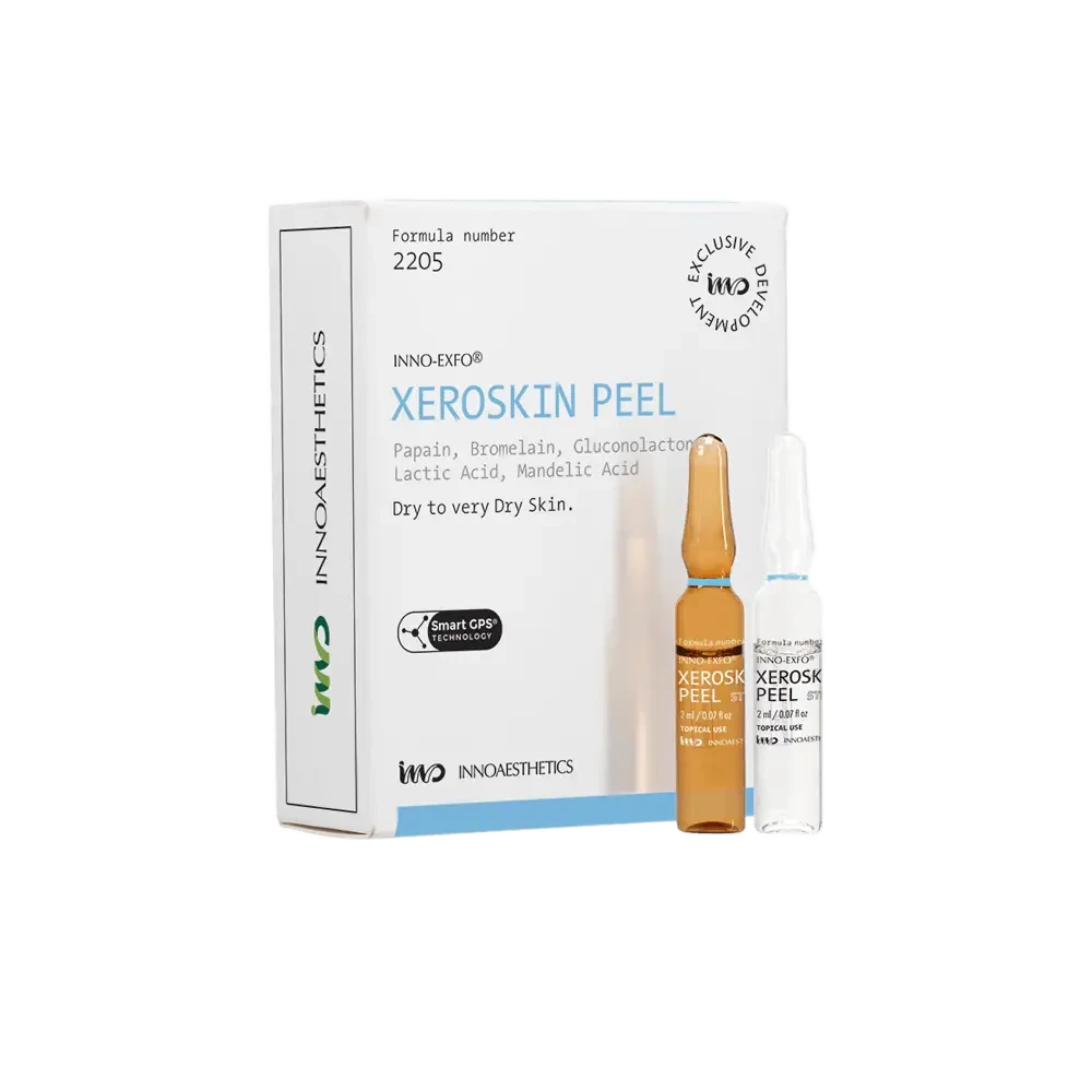 Домашній пілінг з ензимами для дуже сухої шкіри XEROSKIN PEEL HRP Innoaesthetics, 8х2 мл