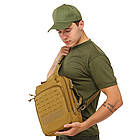 🔥 🔥 Сумка слінг "Silver Knight" (койот) однолямочный рюкзак, зсу, поліції, нацгвардії, фото 7