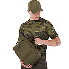 🔥 🔥 Сумка слінг "Silver Knight" (олива) однолямочный рюкзак, зсу, поліції, нацгвардії, фото 9