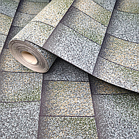 Шпалери вінілові 10.05 × 0.53 м Слов’янські шпалери 9445-04, зелено-сірі для спальні, вітальні, дитячої