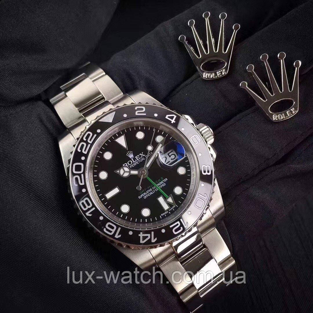 Годинник наручний R.o.l.e.x. GMT Master II Silver-Black