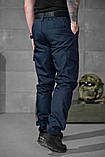 Тактичні брюки ДСНС сині – ріп-стоп штани з манжетами на липучках ВТ5059 ТМ, фото 4