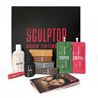 Набір для фарбування брів BROW TINTING SET , SCULPTOR