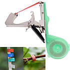 Степлер для підв'язування рослин винограду, садовий підв'язувач помідор тапенер +10 000 скоб і стрічки 10 штук, фото 2