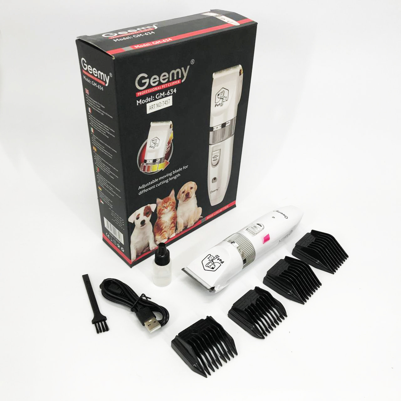 Машинка Gemei GM-634 для стрижки тварин машинка для грумінгу WR-76