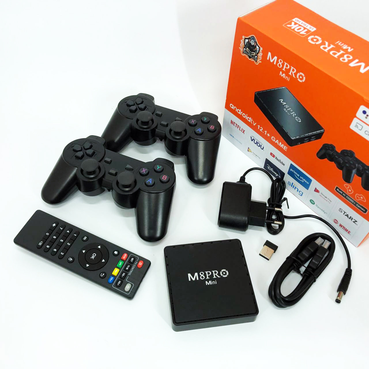 Портативна ігрова приставка ретро AndroidTV+Game Box M8PRO, Подарунок для дорослих UW-105 ігрова консоль