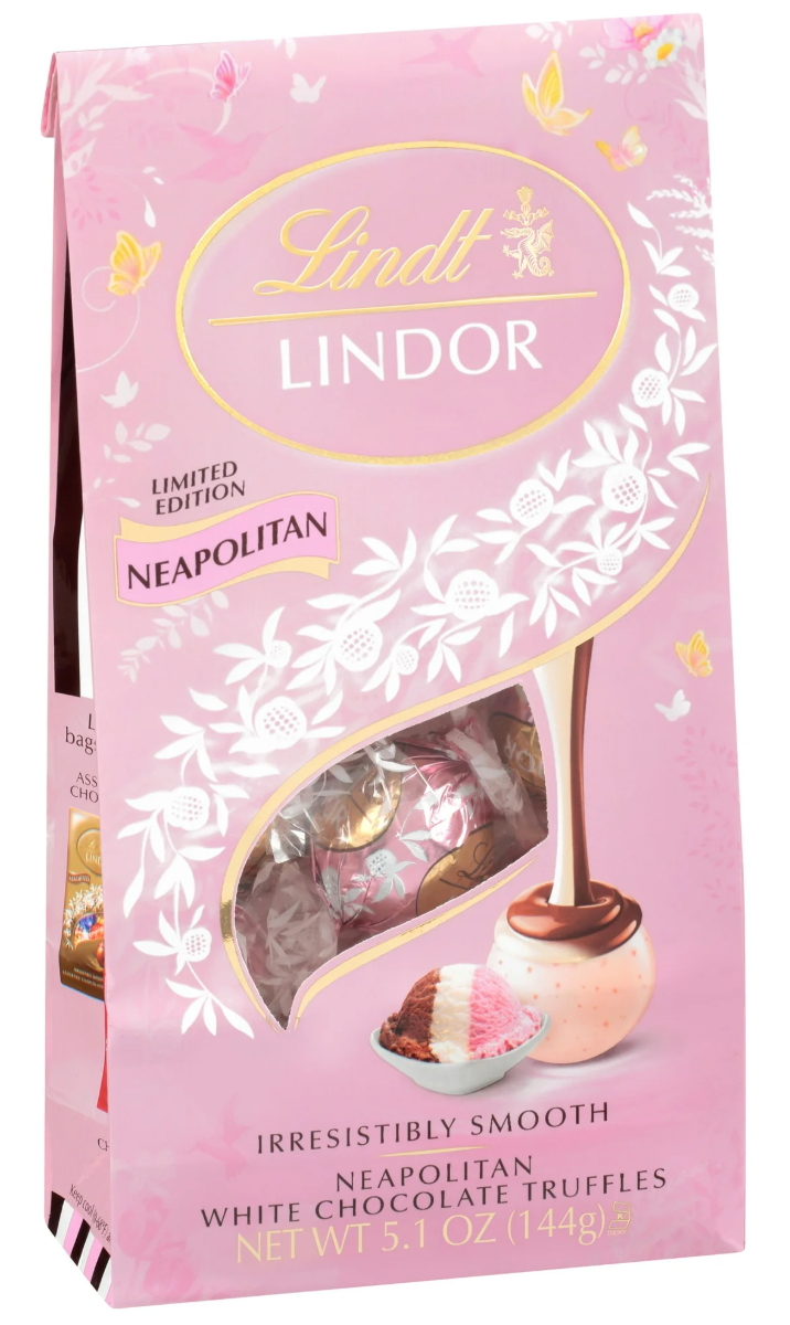 Шоколадні цукерки Lindt Lindor Easter Neapolitan White Chocolate Candy Truffles 144г