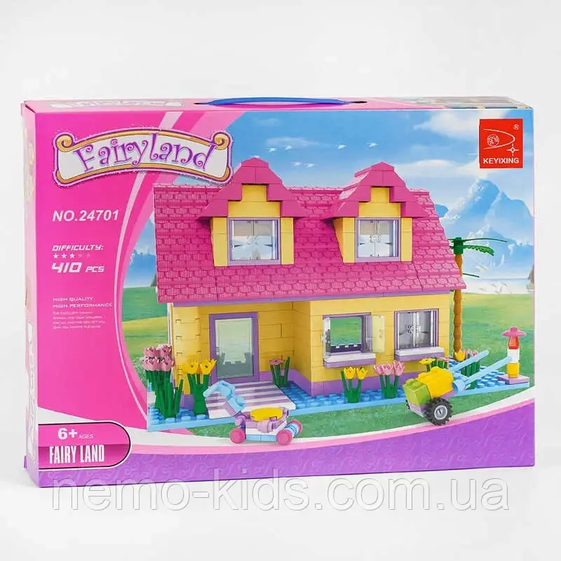 Конструктор AUSINI 24701 (12/2) "Будинок мрії" 410 деталей, в коробці, фото 1