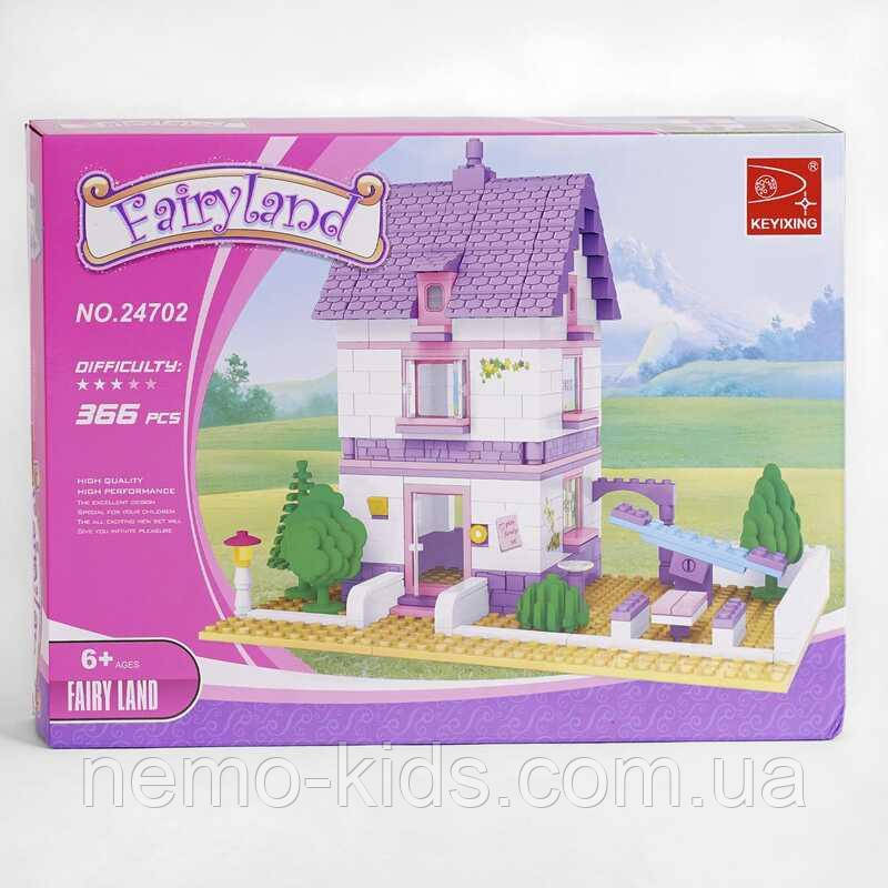 Конструктор AUSINI 24702 (12/2) 366 деталей, “Fairyland”, будиночок, у коробці, фото 1