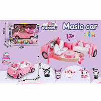 Набір героїв Куромі, машинка трансформується, 5 фігурок героїв, підсвічування, пісня англ. мовою,