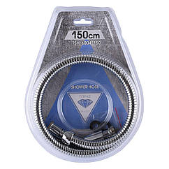 Шланг для душу TOPAZ TSH-6004-150 хром 150 см підсилень рухому гайка, Blister