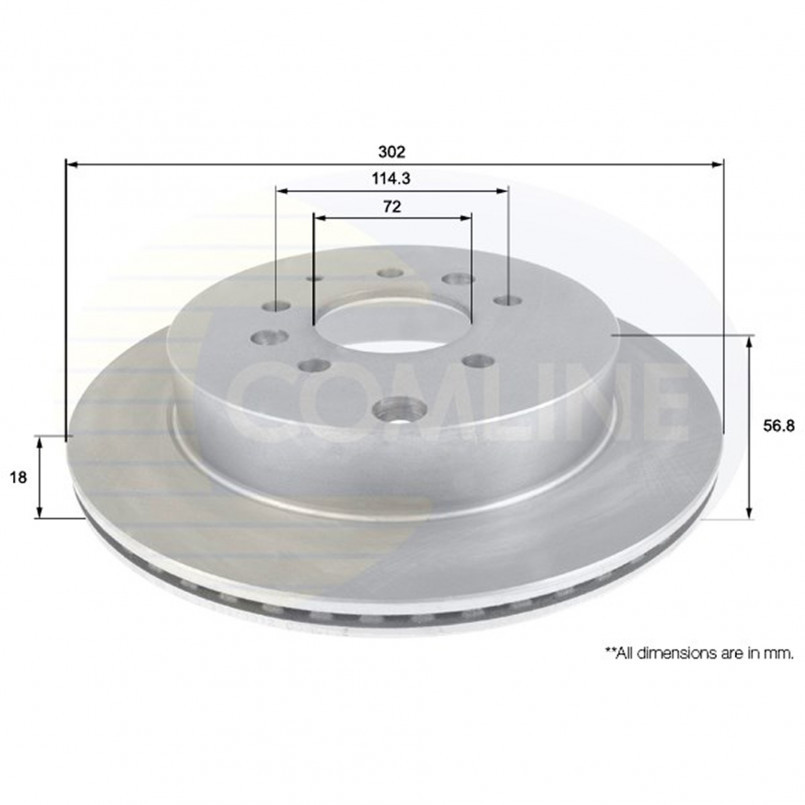 Comline - Диск тормозной вентилируемый, фото 1