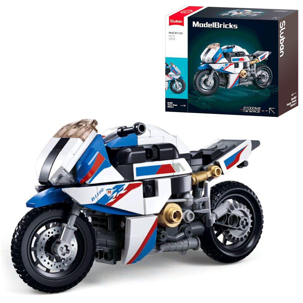 Конструктор SLUBAN M38-B1129 "Мотоцикл", 1:12, 242 деталі, фото 1