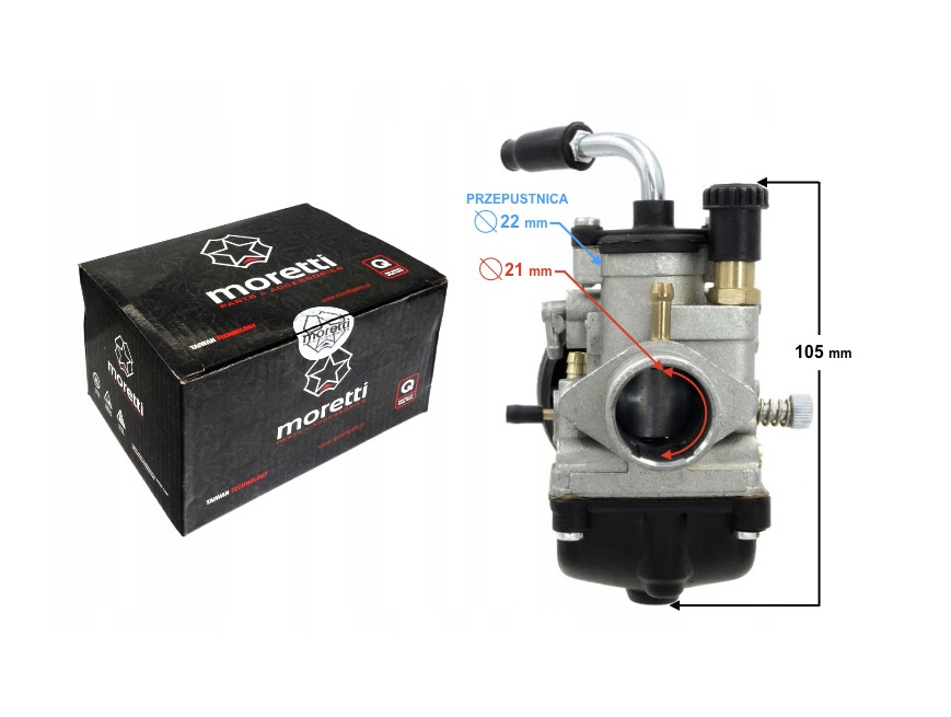 Карбюратор 2T MINARELLI AM6 TUNING 21MM