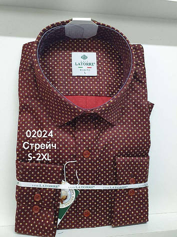 Котонова сорочка з довгим рукавом Latorre з принтом, фото 1