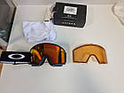 Гірськолижна маска Oakley Target Line L Matte Black 2 Лінзи S3 Fire Iridium / S1 Persimmon, фото 2