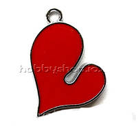 Підвіска з емаллю Серце (2,6*2 см)