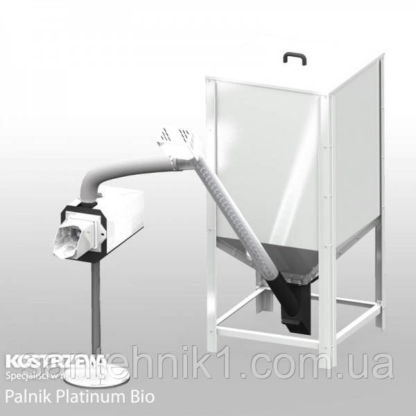 Пелетний факельний пальник Kostrzewa (Кострічова) Platinium Bio 1 40 кВт із бункером