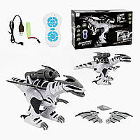 Динозавр на р/к, звук, підсвічування, знімні крила, мелодії, сенсор на голові, ак. 3.7V, USB- кабель, пульт