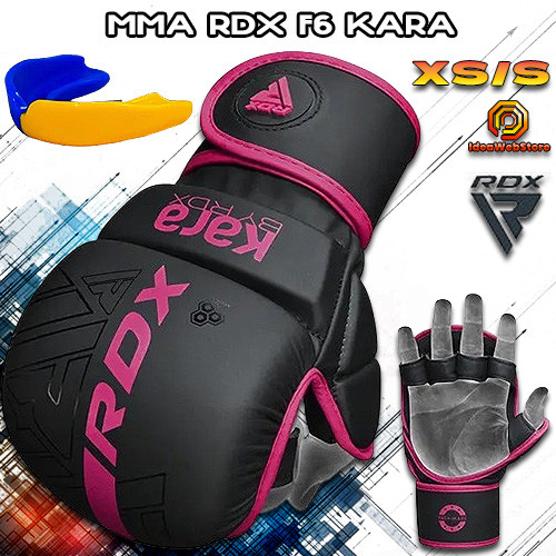 Рукавички для ММА змішаних єдиноборств рукопашного бою ММА F6 MATTE PINK PLUS розмір XS/S + КАПА в подарунок