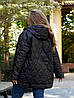 Р-ри 42-52 Легка стьобана весняна куртка з капюшоном, фото 8