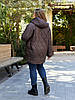 Р-ри 42-52 Легка стьобана весняна куртка з капюшоном, фото 9