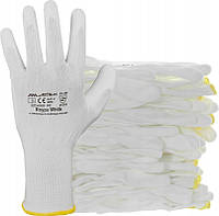 Робочі рукавички захисні з поліуретановим покриттям RnyPu white розмір 10 від Armas Польща