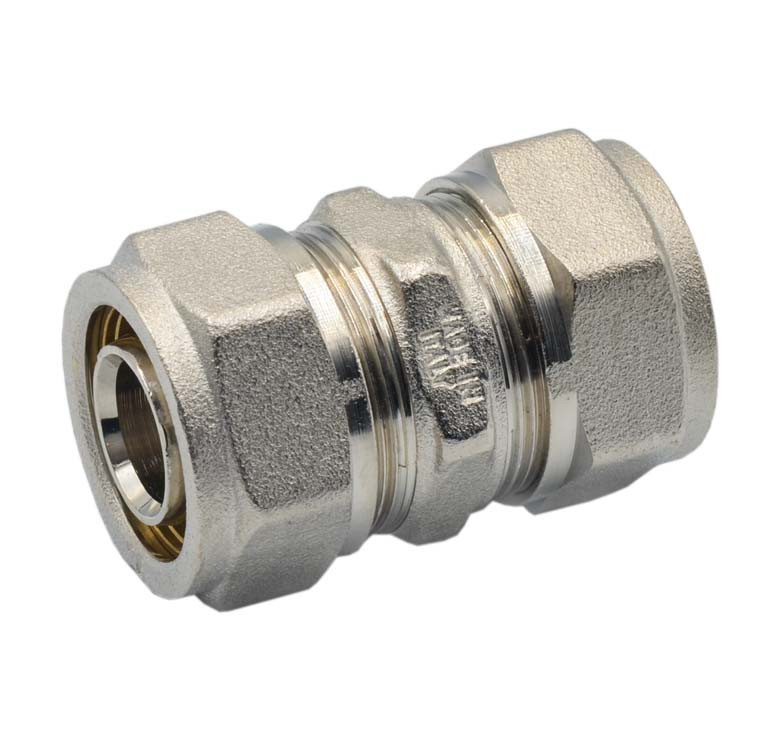 Муфта обтискна з'єднувальна Bonomi DN 20x20 для металопластикових труб (Італія) 39032020, фото 1