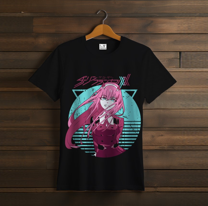 Футболка унісекс з принтом Zero Two, Ноль Два, Darling in the Franxx, аніме