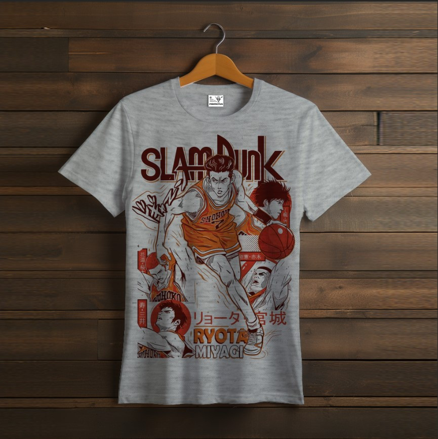 Футболка унісекс з принтом аніме, Slam Dunk, Слем данк, персонажі, баскетбол