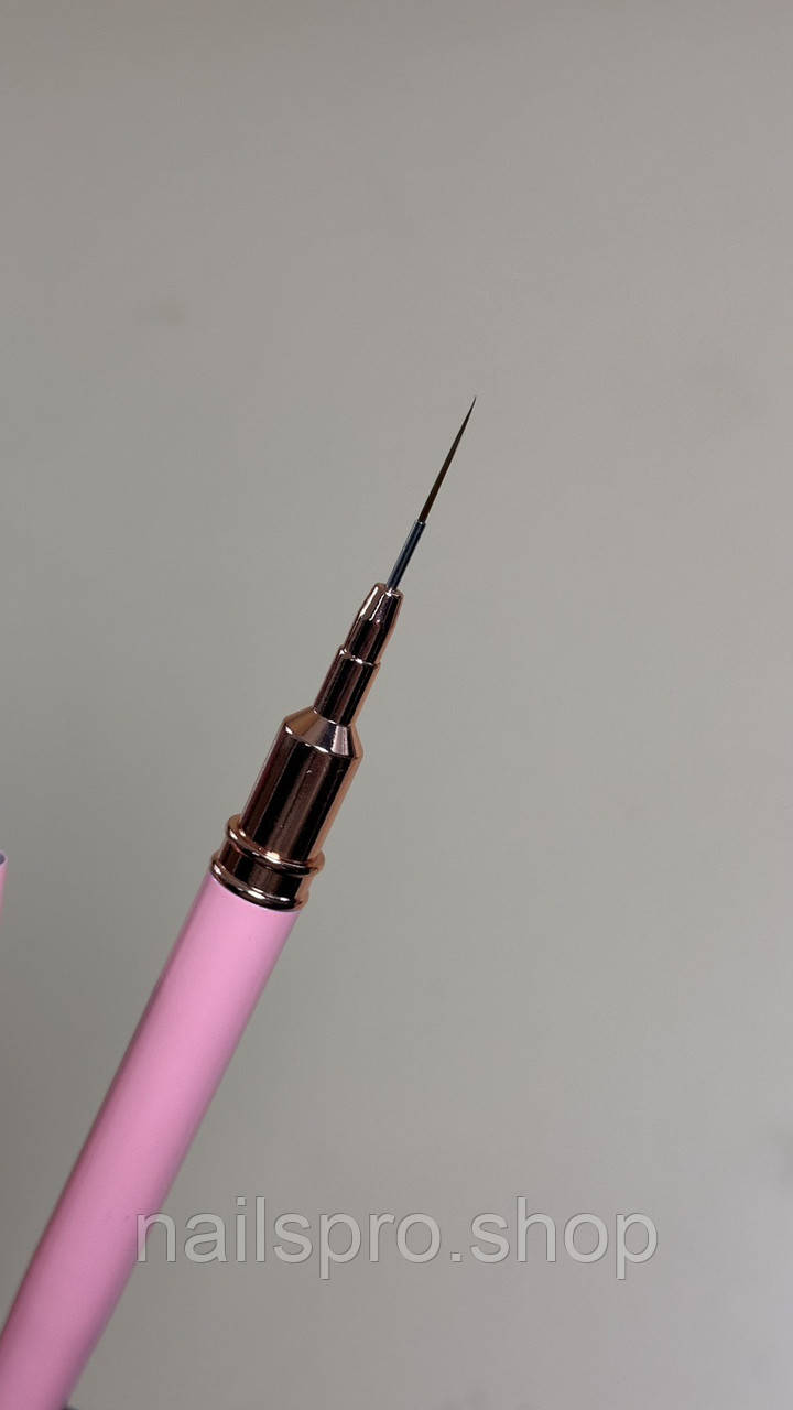 Пензлик для малювання з ковпачком (9 мм), тонкий пензель, Pink, фото 1