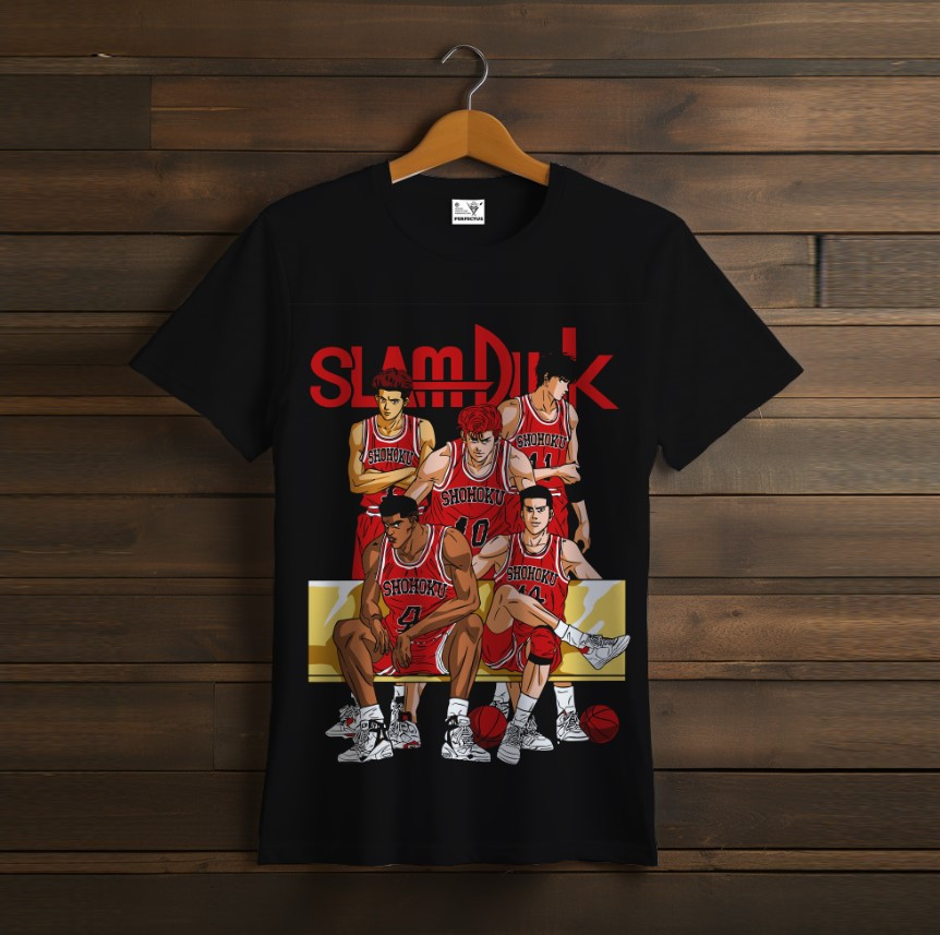 Футболка унісекс з принтом Slam Dunk Слэм данк аніме баскетбол