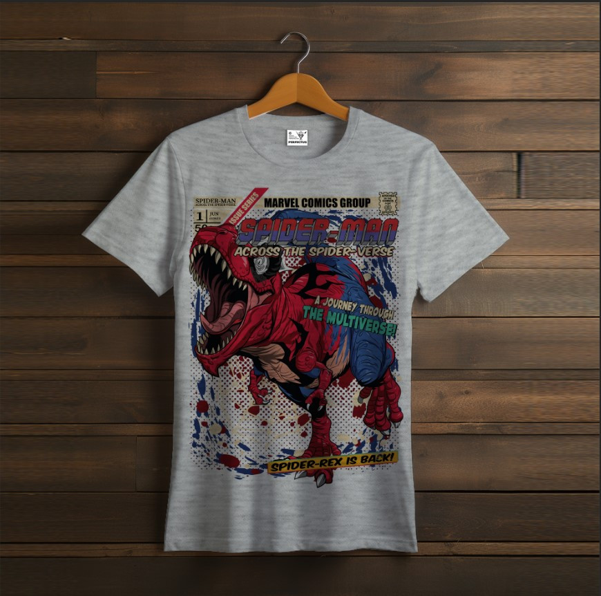 Футболка унісекс з принтом Comics, Spider Rex, аніме, комікс, персонаж, Людина-павук, Рекс