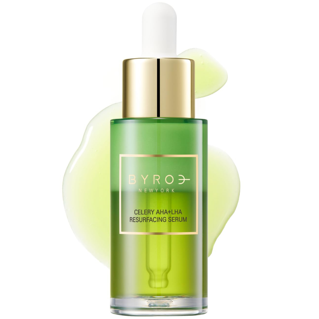 Сироватка для вирівнювання тону та текстури шкіри Byroe Celery AHA + LHA Resurfacing Serum 30 мл