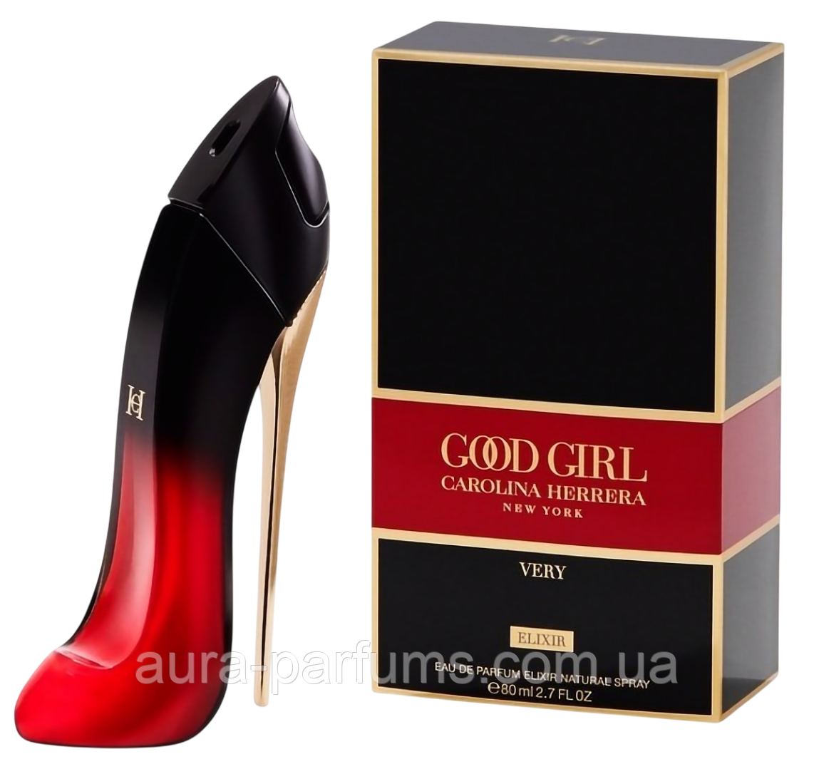 Жіночі парфуми Carolina Herrera Very Good Girl Elixir (Кароліна Еррера Вері Гуд Герл Еліксир) Парфумована вода 80 ml/мл