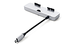 Хаб адаптер Satechi Aluminum Type-C Clamp Hub Pro для iMac сріблястий з USB-C портами та слотами для карт пам'яті, фото 2