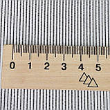 Сорочкова бавовняна смужка сіро-біла1*1,5мм, фото 3