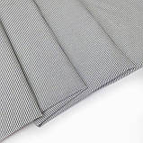 Сорочкова бавовняна смужка сіро-біла1*1,5мм, фото 9