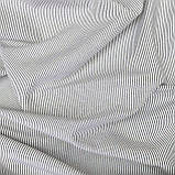 Сорочкова бавовняна смужка сіро-біла1*1,5мм, фото 6