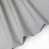 Сорочкова бавовняна смужка сіро-біла1*1,5мм, фото 7